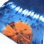 Japanese Style Lounge Pants - Teal & Orange - M - Image 4