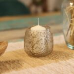 Natural Floral Glass - Straight Candle Holder -  Pino - (10x9cm) - Image 10