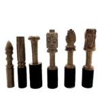 Wooden Stick - 14cm  - Elephant Carving - Image 2