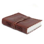Leather Book of Thoughts with Wrap Notebook (15x10") - Image 8