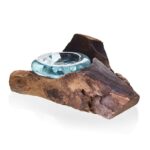 Molton Glass on Wood - Candle Holder - Image 3