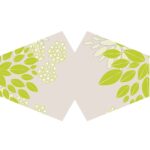 Reusable Fashion Face Covering - Grean Leaves (Adult) - Image 2