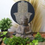 Buddha Feng Shui Set - Hamsa - Grey (2 Designs) - Image 5