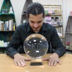 Crystal Ball on Stand 200mm - Image 2