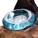 Molton Glass on Wood - Candle Holder - Image 4
