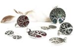 Tree of Life Silver Earrings 15mm - Mother of Pearl - Image 5