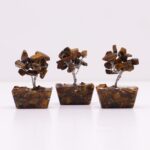 Mini Gemstone Trees On Orgonite Base - Tigereye (15 stones) - Image 4