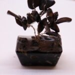 Mini Gemstone Trees On Orgonite Base - Black Agate (15 stones) - Image 6
