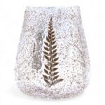 Natural Floral Glass - Large Bowl Candle Holder - Pino - (15x12cm) - Image 11