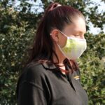 Reusable Fashion Face Covering - Grean Leaves (Adult) - Image 3