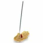 Gold Aluminium  Small Hamsa Incense Holder 13x5.5cm - Image 2