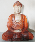 Hand Carved Buddha Statue - 30cm Hand Down - Image 2