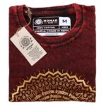 Medium Stone Washed Teashirt - Mandala - Maroon - Image 2