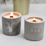 Med Concrete Soy Candle  - Love - Purple Fig & Casis - Image 8