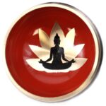 Buddha Singing Bowl Set- Black/Orange 10.7cm - Image 6