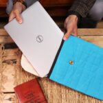 Laptop Padded Pouch - Terrific Turquoise - 14oz Stonewash - Image 3