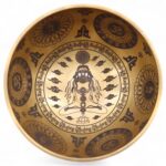 Pure Brass Etched Yogi - Set of 4 - Approx 3.85kg - Image 7