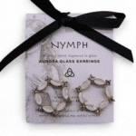 Pearl - Vintage Glass - Loop - Earrings - Image 4