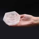 Selenite Hex Bowl - 10cm - Image 4