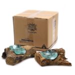 Molton Glass on Wood - Candle Holder - Image 8