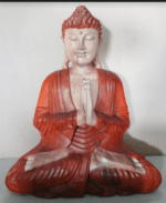 Hand Carved Buddha Statue - 40cm Welcome - Image 2