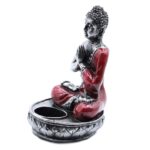 Buddha Candle Holder - Red - Medium - Image 5