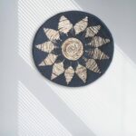 Set of Three Seagrass Bowls Wall Art - Black - Image 4