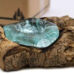 Molton Glass on Wood - Candle Holder - Image 9