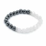 Faceted Gemstone Bracelet - Magnetc Rose Quatz - Image 2