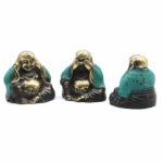 Set of 3 - See No Evil etc - Buddha - Image 3