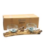 Molten Glass on XLarge Double Stand - 70cm - Image 3