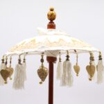 Bali Home Decor Parasol - Canvas - Gold Decor- 40cm - Image 4