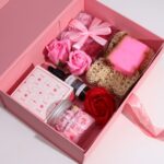 Flat Pack Gift Box - Large  (28.2x20.2x9.2cm) - Pink - Image 3
