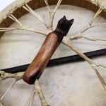 Spirit of the Wolf - Sharman Drum & Stick- Tunable - 40cm - Image 12