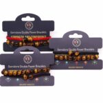 Gemstone Double Power Bracelets- Tiger Eye - Image 2