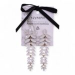 Pearl - Vintage Glass - Long Drop - Earrings - Image 6
