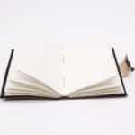 Leather Journel - Plain Paper -  Work & Dream Big (7x5") - Light Tan - Image 2