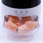 Salt Stone Flame Effect Aroma Diffuser  - White USB - Colour Change and Timer - Image 6