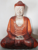 Hand Carved Buddha Statue - 40cm Hand Down - Image 2
