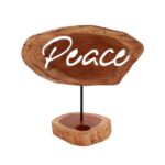 Candle Holder Sign - Peace