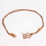 Crystal Gemstone Necklace Cord 45cm/18inch - Brown - Image 2
