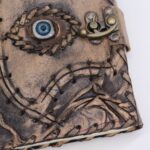 Brown Tan Book - Evil Eye Decor - 160 Deckle Edges Pages - 17x12.5cm - Image 2