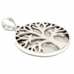 Tree of Life Silver Pendent 30mm - Mother of Pearl - Image 3