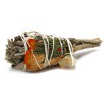 Smudge Stick - Cleansing Energy Sage Torch (citrine) 10cm - Image 2