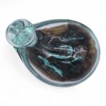 Molten Glass Duck Decanter on Wood with Stopper 19cm - Image 6