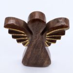 Large Mango Wood Angel - Gold Decor - Image 7