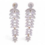 Pearl - Vintage Glass - Long Drop - Earrings - Image 5