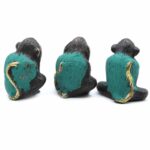 Set of 3 - See No Evil etc - Monkeys - Image 2