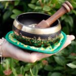 Green Tara Singing Bowl Set 10cm (min 380gm) - Image 8