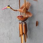Bamboo Windchime - Natural finish - Mother & Chicks - Image 2